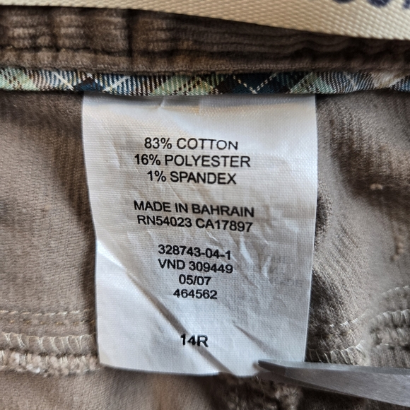 Vintage Gap Bootcut Midrise Corduroy Tan Womens 14 90s Retro Fall Winter NWOT - Picture 6 of 6